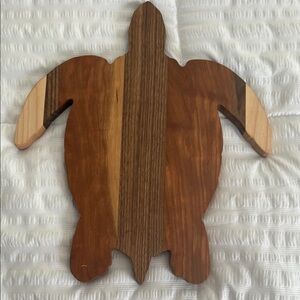 Brown Sea Turtle Art Wooden Wall Decor or Cutting board